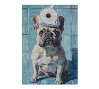Rompecabezas para Adolescentes38x26cm/1000pcsS French Bulldog with Toilet Paper-2 Rompecabezas para Adultos Juego Familiar Regalos para Mujeres Ayuda A Ejercitar El Cerebro 38x26cm/1000pcsS