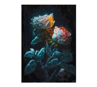 Rompecabezas para Adolescentes38x26cm/1000pcsS Glowing Roses in Dark Water Rompecabezas para Adultos Juego Familiar Regalos para Mujeres Ayuda A Ejercitar El Cerebro 38x26cm/1000pcsS