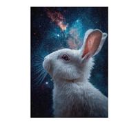 Rompecabezas para Adolescentes38x26cm/1000pcsS Space Bunny Celestial Tail -1 Rompecabezas para Adultos Juego Familiar Regalos para Mujeres Ayuda A Ejercitar El Cerebro 38x26cm/1000pcsS