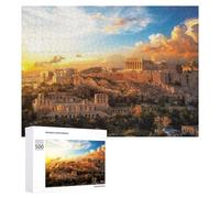 Rompecabezas para Adolescentes500 PCS Acropolis of Athens Sunset Rompecabezas para Adultos Juegos Divertidos Alivia El Estrés Oferta como Regalos para Toda La Familia 500 PCS