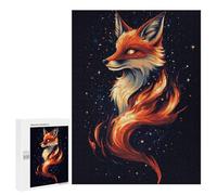 Rompecabezas para Adolescentes500 PCS Aesthetic Mysterious Fox Rompecabezas para Adultos Juegos Divertidos Desafío Difícil Oferta como Regalos para Toda La Familia 500 PCS