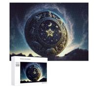 Rompecabezas para Adolescentes500 PCS Astrological Wheel of The Stars Rompecabezas para Adultos Juegos Divertidos Alivia El Estrés Oferta como Regalos para Toda La Familia 500 PCS