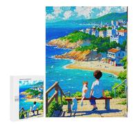 Rompecabezas para Adolescentes500 PCS Boy and Cats Rompecabezas para Adultos Juegos Divertidos Desafío Difícil Oferta como Regalos para Toda La Familia 500 PCS