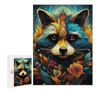 Rompecabezas para Adolescentes500 PCS Colorful Fox Portrait -7 Rompecabezas para Adultos Juegos Divertidos Alivia El Estrés Oferta como Regalos para Toda La Familia 500 PCS