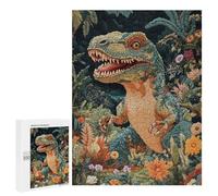 Rompecabezas para Adolescentes500 PCS Dinosaur in Bloom Rompecabezas para Adultos Juegos Divertidos Desafío Difícil Oferta como Regalos para Toda La Familia 500 PCS