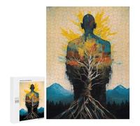 Rompecabezas para Adolescentes500 PCS Grounded Like A Tree Zen Rompecabezas para Adultos Juegos Divertidos Desafío Difícil Oferta como Regalos para Toda La Familia 500 PCS