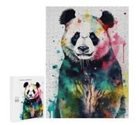 Rompecabezas para Adolescentes500 PCS Panda Bear Watercolor Rompecabezas para Adultos Juegos Divertidos Desafío Difícil Oferta como Regalos para Toda La Familia 500 PCS