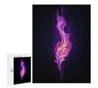 Rompecabezas para Adolescentes500 PCS Purple Flame Rompecabezas para Adultos Juegos Divertidos Desafío Difícil Oferta como Regalos para Toda La Familia 500 PCS