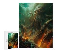 Rompecabezas para Adolescentes500 PCS Release The Kraken Rompecabezas para Adultos Juegos Divertidos Desafío Difícil Oferta como Regalos para Toda La Familia 500 PCS