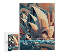 Rompecabezas para Adolescentes500 PCS Sydney Opera House 1 Rompecabezas para Adultos Juegos Divertidos Desafío Difícil Oferta como Regalos para Toda La Familia 500 PCS