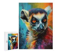 Rompecabezas para Adolescentes500 PCS The Agile Lemur Monkey Rompecabezas para Adultos Juegos Divertidos Desafío Difícil Oferta como Regalos para Toda La Familia 500 PCS