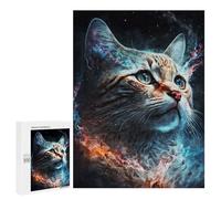 Rompecabezas para Adolescentes500 PCS The Magic Cat Rompecabezas para Adultos Juegos Divertidos Desafío Difícil Oferta como Regalos para Toda La Familia 500 PCS