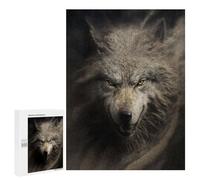 Rompecabezas para Adolescentes500 PCS Wolf's Roar Wild Spirit Rompecabezas para Adultos Juegos Divertidos Desafío Difícil Oferta como Regalos para Toda La Familia 500 PCS