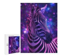 Rompecabezas para Adolescentes500 PCS Zebra Animal Space Rompecabezas para Adultos Juegos Divertidos Desafío Difícil Oferta como Regalos para Toda La Familia 500 PCS