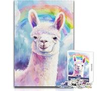 Rompecabezas para Adultos 1000 Alpaca Meme Juguetes Juegos educativos Decoración de Pared Regalos de Amigo Secreto Tamaño 50x75cm