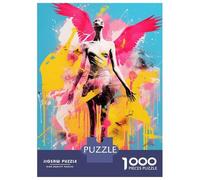 Rompecabezas para Adultos 1000 Angel Graffiti Pop Art Rompecabezas para Adultos Juegos Relajantes Montaje De Patrones Regalos para Amigos Y Familiares 52x38cm/1000pcs