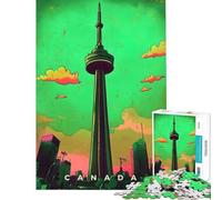 Rompecabezas para Adultos 1000 Arte de Propaganda Canadiense Juegos educativos Juguetes educativos de Aprendizaje Obra de Arte Regalo Actividades Familiares (Tamaño 38x52cm)