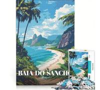 Rompecabezas para Adultos 1000 Baia do Sancho, póster de Viaje de Brasil, decoración de Pared de Juguete, decoración de Arte para el hogar, con Piezas de Formas aleatorias Que encajan Perfectamente