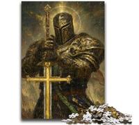 Rompecabezas para Adultos 1000 Caballeros Medievales 1000 Piezas para Adultos, Toda la Familia Adecuado para Y 14 38x26cm