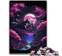 Rompecabezas para Adultos 1000 cerezos en Flor en la montaña Juego desafiante Juguetes Oferta de Regalo para Toda la Familia a Partir de 14 años 26x38cm