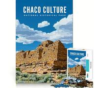 Rompecabezas para Adultos 1000 Chaco Culture Nt Hist Park Premium Cut Play Creative Game Toy Idle Fun Time Christmas Art Display (38x26cm)