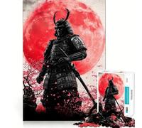 Rompecabezas para Adultos 1000 Cherry Samurai Warrior Premium Cut Play Creative Game Toy Idle Fun Time Christmas Art Display (38x52cm)