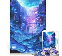 Rompecabezas para Adultos 1000 Ciudad Cósmica, Juego de ingenio, Interacción Entre Padres e Hijos, Fortalece el Amor Entre Parejas 50x75cm