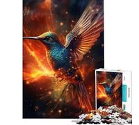 Rompecabezas para Adultos 1000 colibríes Luminosos Juegos educativos Juguetes didácticos Regalos artísticos Actividades Familiares (tamaño 38x26cm)