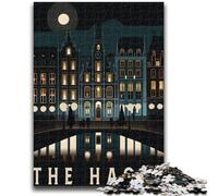 Rompecabezas para Adultos 1000 de La Haya, Países Bajos Rompecabezas para Adolescentes Juego desafiante para Todos, para Mujeres, Regalos para Hombres (50x75cm)