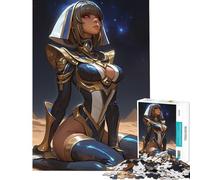 Rompecabezas para Adultos 1000 Diosas egipcias Arte Digital Chica Anime Juegos educativos Juguetes educativos de Aprendizaje Obra de Arte Regalo Actividades Familiares (Tamaño 50x75cm)