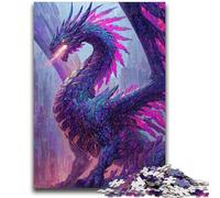 Rompecabezas para Adultos 1000 Dragones Misteriosos para Mayores de 14 años, Juego de ingenio, Adultos y Adolescentes, 26x38cm