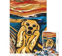 Rompecabezas para Adultos 1000 El Perro Que grita Juguete Educativo Obra de Arte Regalo Juego Educativo Colección de Artistas Bellas Artes Tamaño 38x26cm