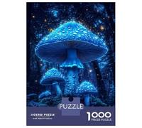 Rompecabezas para Adultos 1000 Enchanted Mushroom Glow -1 Rompecabezas para Adultos Juegos Relajantes Montaje De Patrones Regalos para Amigos Y Familiares 52x38cm/1000pcs