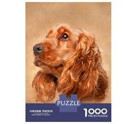 Rompecabezas para Adultos 1000 English Cocker Spaniel Rompecabezas para Adultos Juego Práctico Corte De Precisión Regalos para Amigos Y Familiares 38x26cm/1000pcs