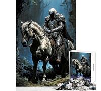 Rompecabezas para Adultos 1000 Fallen Knight in The Gloom Juguetes de decoración para el hogar Regalos de Amigo Secreto Juego de ingenio Cada Pieza es única - Tamaño 50x75cm