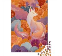 Rompecabezas para Adultos 1000 Fantasy Fox Art Print Rompecabezas para Adultos Juegos Relajantes Montaje De Patrones Regalos para Amigos Y Familiares 52x38cm/1000pcs