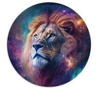 Rompecabezas para Adultos 1000 Fantasy Lion, Rompecabezas Redondo de 1000 Piezas, Rompecabezas de Alta dificultad para Adolescentes, 67,5 x 67,5 cm