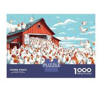 Rompecabezas para Adultos 1000 Farm Chicken Coop Henhouse Rompecabezas para Adultos Juego Práctico Corte De Precisión Regalos para Amigos Y Familiares 70x50cm/1000pcs