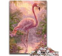Rompecabezas para Adultos 1000 flamencos de la Jungla, Juego Educativo Familiar, Regalo para Toda la Familia a Partir de 14 años, 50x75cm