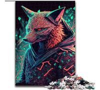 Rompecabezas para Adultos 1000 Fox Neon, para Mayores de 14 años Cada Pieza es única Juego Divertido y desafiante para Toda la Familia Un Buen Regalo (tamaño 26x38cm)