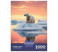 Rompecabezas para Adultos 1000 Frozen Majesty Polar Bear Rompecabezas para Adultos Juegos Relajantes Montaje De Patrones Regalos para Amigos Y Familiares 38x26cm/1000pcs