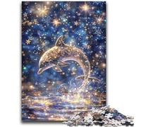 Rompecabezas para Adultos 1000 Galaxy Dolphin Juego Educativo Desafío Juguete Decoración de Pared cumpleaños y Navidad 50x75cm