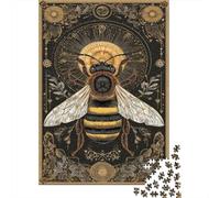 Rompecabezas para Adultos 1000 Golden Bee Art Print-1 Rompecabezas para Adultos Juego Práctico Corte De Precisión Regalos para Amigos Y Familiares 38x26cm/1000pcs