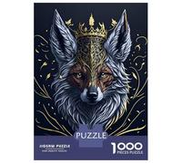 Rompecabezas para Adultos 1000 Golden Crown Fox Rompecabezas para Adultos Juego Familiar Pero Divertido Y Humorístico Desafiante De Completar 70x50cm/1000pcs