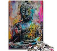 Rompecabezas para Adultos 1000 grafitis de Buda Apto para Mayores de 14 años Juegos Familiares Oferta de Regalo para Toda la Familia 26x38cm