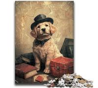 Rompecabezas para Adultos 1000 Happy Puppy: Juego desafiante, Juguetes, Regalo para Toda la Familia a Partir de 14 años, 26x38cm
