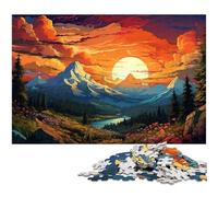 Rompecabezas para Adultos 1000 Hermosos y Maravillosos paisajes artísticos Rompecabezas de Papel para Adultos y niños Juguete Educativo de Aprendizaje 1000 Piezas (38 x 26 cm)