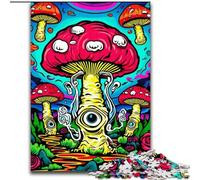 Rompecabezas para Adultos: 1000 Hongos psicodélicos (26x38cm), Ideal para Decorar el hogar y como Regalo.