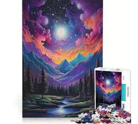Rompecabezas para Adultos 1000 La Estrella más Brillante decoración de Pared de Juguete decoración artística para el hogar con Piezas de Formas aleatorias Que encajan Perfectamente 38x52cm