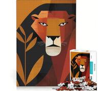 Rompecabezas para Adultos 1000 Leonas a la Caza Juego de ingenio entretenido para Reducir el estrés Regalo de Juego desafiante 38x26cm